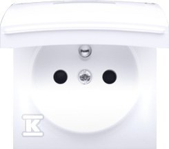 POKRYWA GN.Z/U KLAP.BIAŁA IP44 BIAŁA