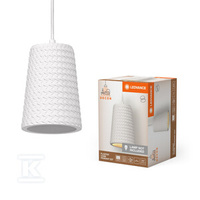 OPR.DEK. PLAST CONE PEND E27 WH