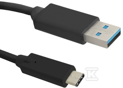 KABEL USBC 3.1 MĘSKI USB 3.0A 0.25M