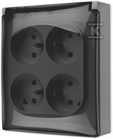 GN.4-KR.Z/U IP44 TR.SZARY AQUACLICK