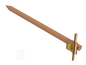 KOTWA WBIJANA Z BLOKADĄ: L=35CM /CU/