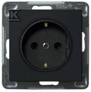 GN.1-KR.Z/U SCHUKO CZARNY MET.SONATA