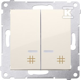 DW7/2L.01/41 ŁĄCZNIK SIMON54 KREMOWY