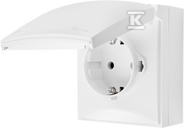 GN.1-KR.Z/U SCHUKO IP44 BIAŁY AQUACLICK