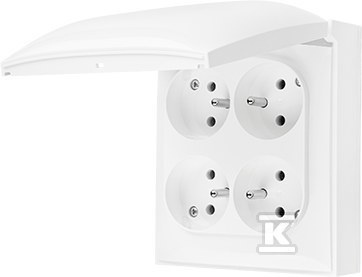 GN.4-KR.Z/U IP44 BIAŁY AQUACLICK