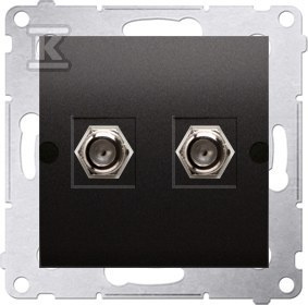 DASF2.01/48 GNIAZDO SIMON54 ANTRACYT