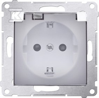 DGSZ1BZ.01/11A GNIAZDO SIMON54 BIAŁY