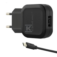 ŁADOWARKA 12W/5V/2.4A/USB + KABEL MICRO