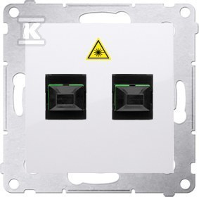 DGS2.01/11 GNIAZDO SIMON54 BIAŁY