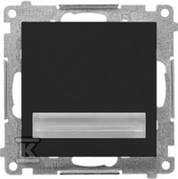 OPR.LED 230V B3100 CZARNY MAT SIMON55