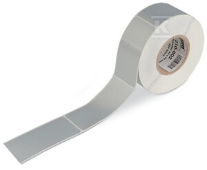 TABLICZKA ZNAMIONOWA, 50 X 25 MM, SREBR.