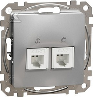 GN.TELEF.2XRJ11 ALU SREBRNE SEDNA DES