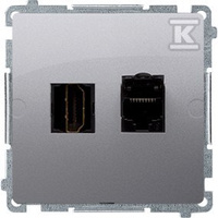 BMGHRJ45.01/43 GNIAZDO BASIC SREBRO M.