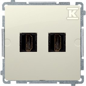 BMGHDMI2.01/12 GNIAZDO BASIC BEŻ