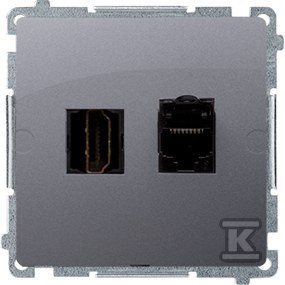 BMGHRJ45.01/21 GNIAZDO BASIC STAL INOX