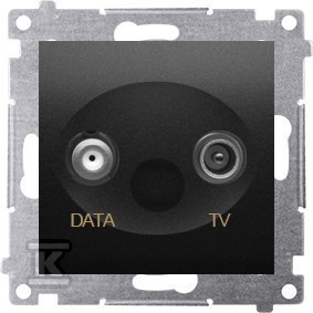 GNIAZDO TV-DATA CZARNY SIMON54