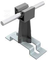 SŁUPEK Z PODST.STAL.H=7,2CM,CZARNY TW/O