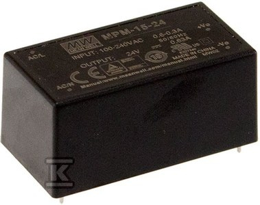 MPM-15-15 ZASILACZ MEDYCZNY 15W 15V 1.0A