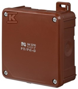 PUSZ.N/T IP55/65 98X98X46 2K BRĄZOWA