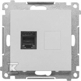 GN.1-KR.TELEF. RJ12 ALU.MAT SIMON55