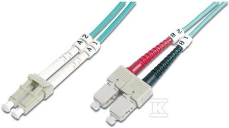 PATCH CORD LC/SC DPLX MM 50/125 OM3 1,0M