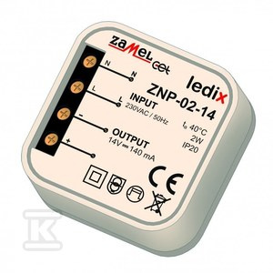 ZASIL.LED 14V DC 2W DOPUSZKOWY