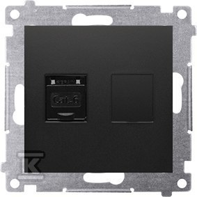 GN.KOMP.RJ45 KAT6 PRZES.CZARNY SIMON54