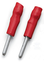 GNIAZDO POMIAROWE.Z IZOLA.O 2 MM, CZER.