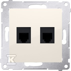 GN.TELEF.RJ12 2-KR.MOD.KREMOWE SIMON54