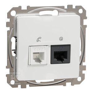 GN.RJ45/RJ11 6UTP BIAŁY SEDNA DES