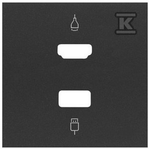 10001095-238 POKRYWA SIMON100 CZARNY MAT