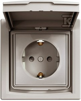 GN.1-KR.SCHUKO IP44 BRĄŻ ASFORA