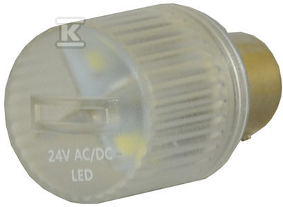 DIODA LED BŁYSK.24 VDC BIAŁA