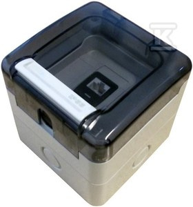 GNIAZDO HERMETYCZNE, SZCZELNE 1X RJ45, I