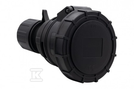 GN.PRZENOŚNE 32A 5P CZARNE IP67