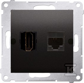 DGHRJ45.01/48 GNIAZDO SIMON54 ANTRACYT