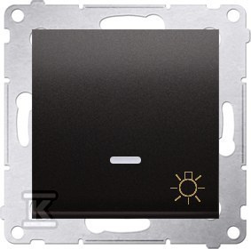 PRZYCISK ŚWIATŁ.PODŚW.ANTRACYT SIMON5