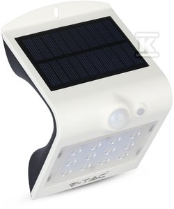 KINKIET SOLARNY LED VT-767-2 BIAŁY
