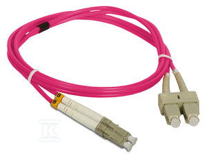 PATCH CORD MM OM4 LC-SC DUPLEX 50/125 1M