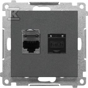 GN.2-KR.KOM.RJ45 K.6E P.GRAFIT.M.SIMON55