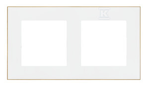 RAM.2-KR.DUO BIAŁA PODSTAW.ZŁOTA SIMON