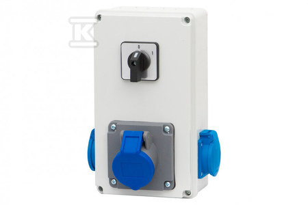 ROZ.BICO 16/3 2X230V 0/1(16A)