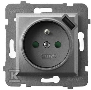 GN.1-KR.Z/U PRZE.+USB SZARY MAT ARIA