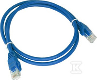 PATCH-CORD U/UTP KAT.5E PVC 0.25M NIEBIE