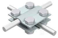 ZŁĄCZE KRZYŻOWE 4-OTWOROWE,2 PŁYTKOW