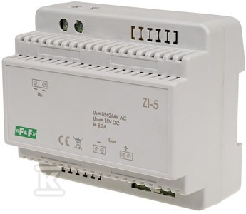 ZI-5-ZAS.IMP15VDC,85÷264V~,3,3A,50W,TH3