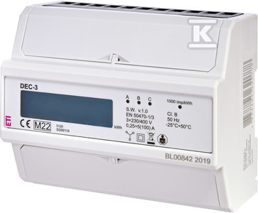 DEC-3 WSKAŹNIK ZUŻYCIA ENERGII 3-FAZOW