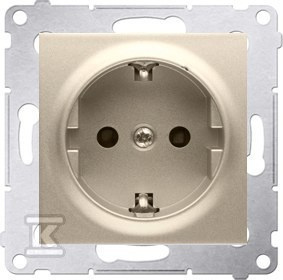 GN.SCHUKO ZŁĄCZK.ZŁOTY MAT SIMON54