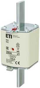 WKŁADKA NH2 GG 280A/500V