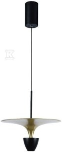 OP.ZWIE.V-TAC 9W LED CZARNY+ZŁOTY